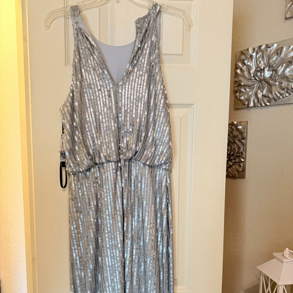 Silver Laundry Party Dress